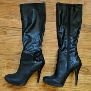 Nine West knee high platform stilletto judi boots